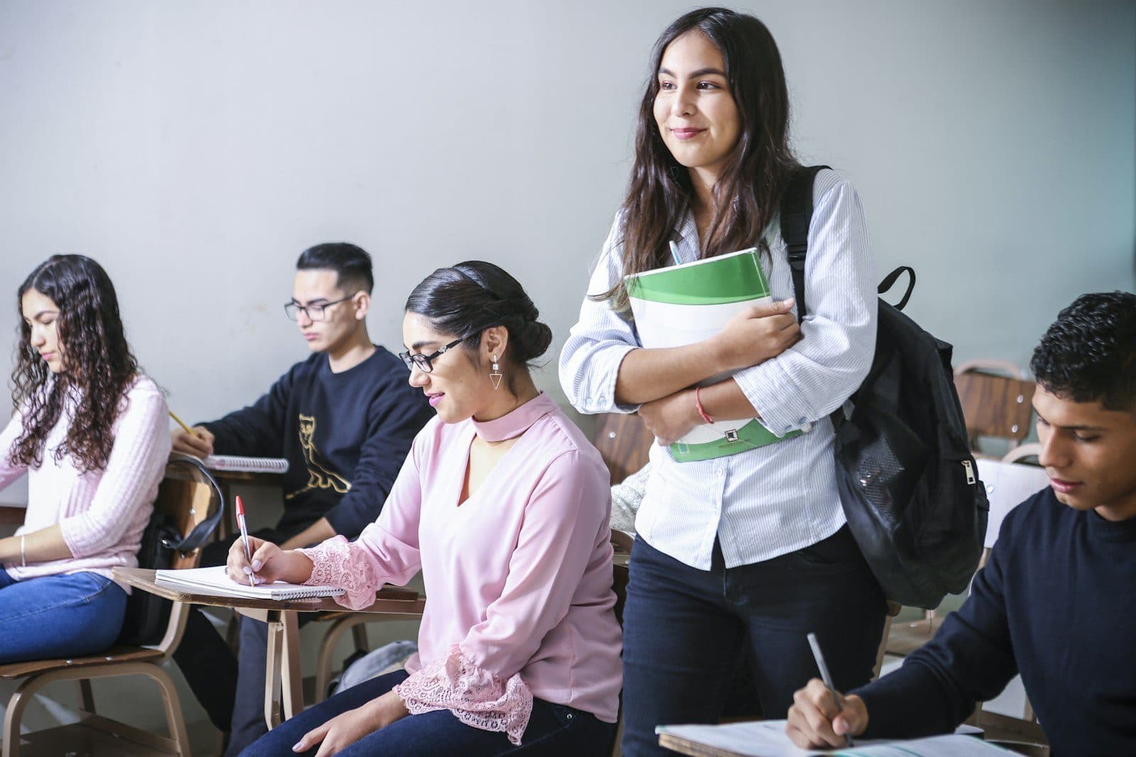 Students in a classroom